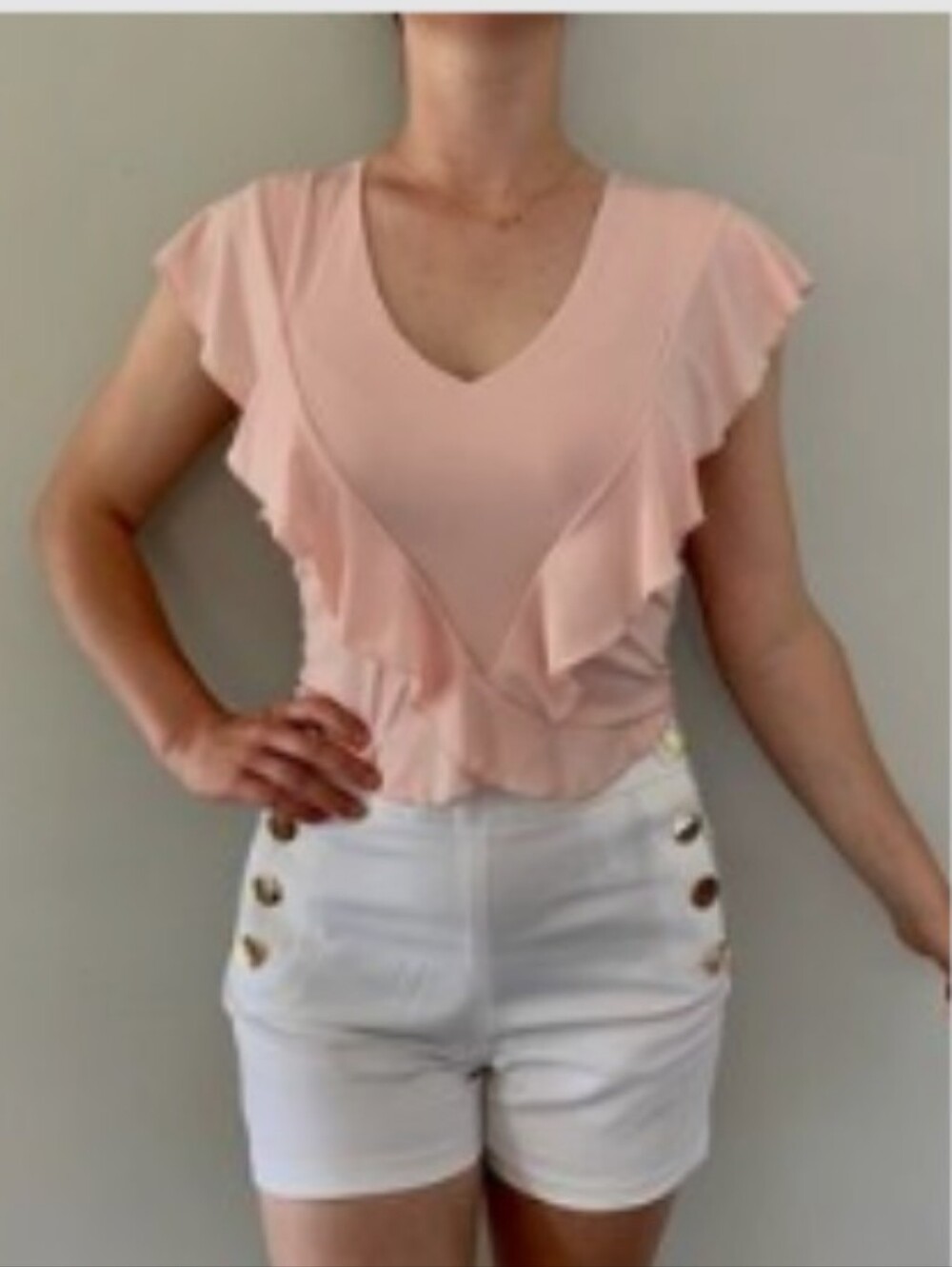 Express Pink Cottagecore Ruffle Tank Top